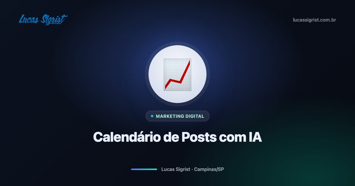 Calendário Estratégico de Conteúdo com IA para Redes Sociais: Planejamento Completo, SEO e Crescimento Orgânico