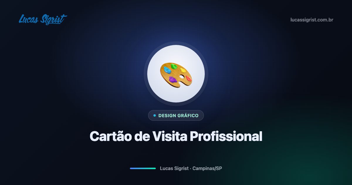 Seu cartão de visita fala por você