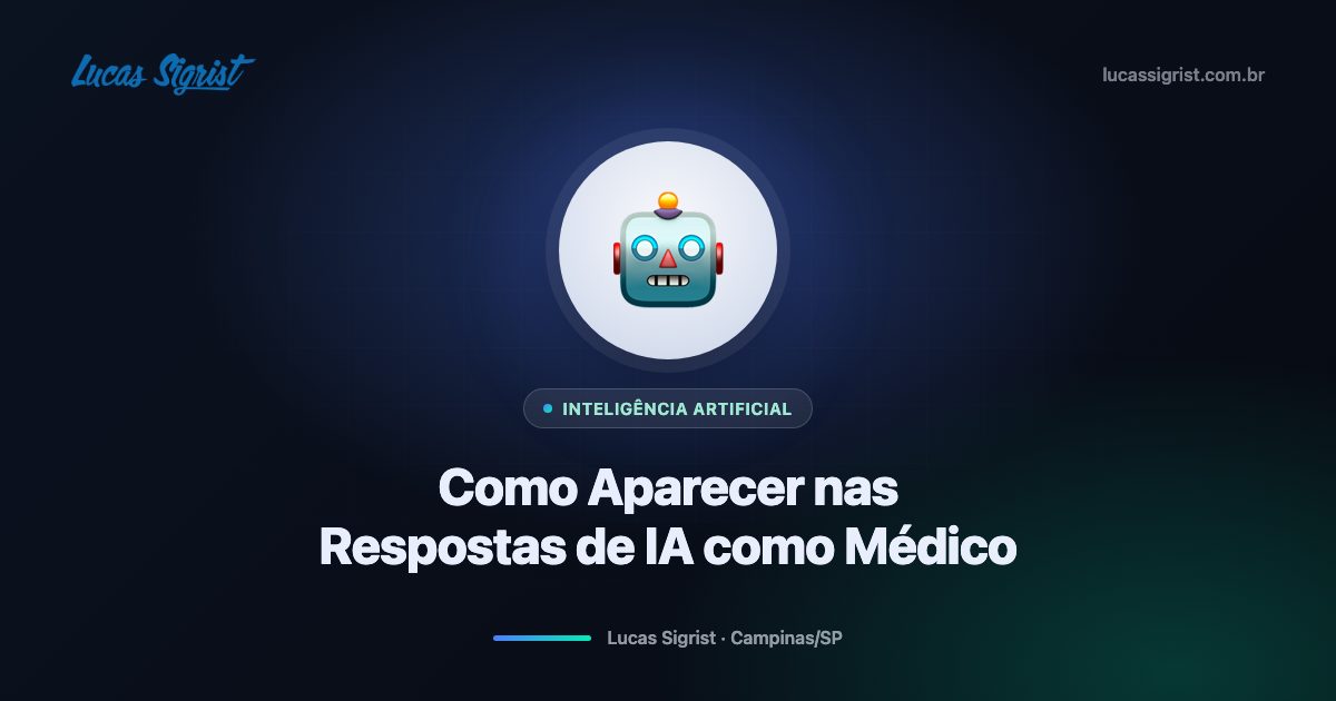 Como aparecer nas respostas de IA como médico: guia de GEO para ChatGPT, Gemini, Claude e Perplexity