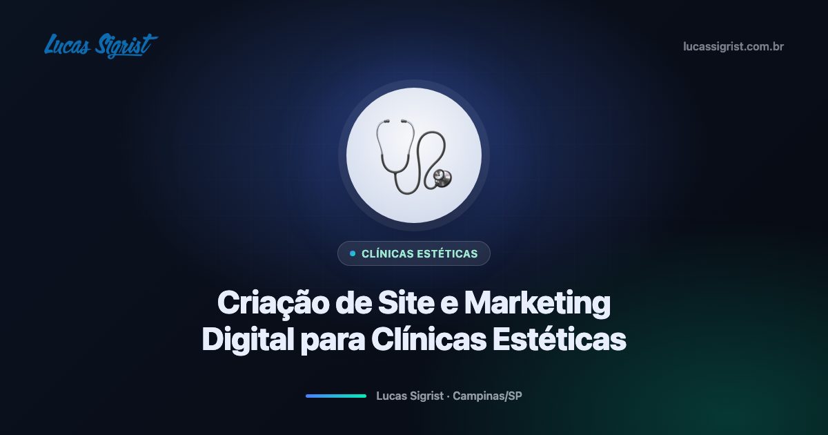 Criação de site e marketing digital para clínicas estéticas em Campinas