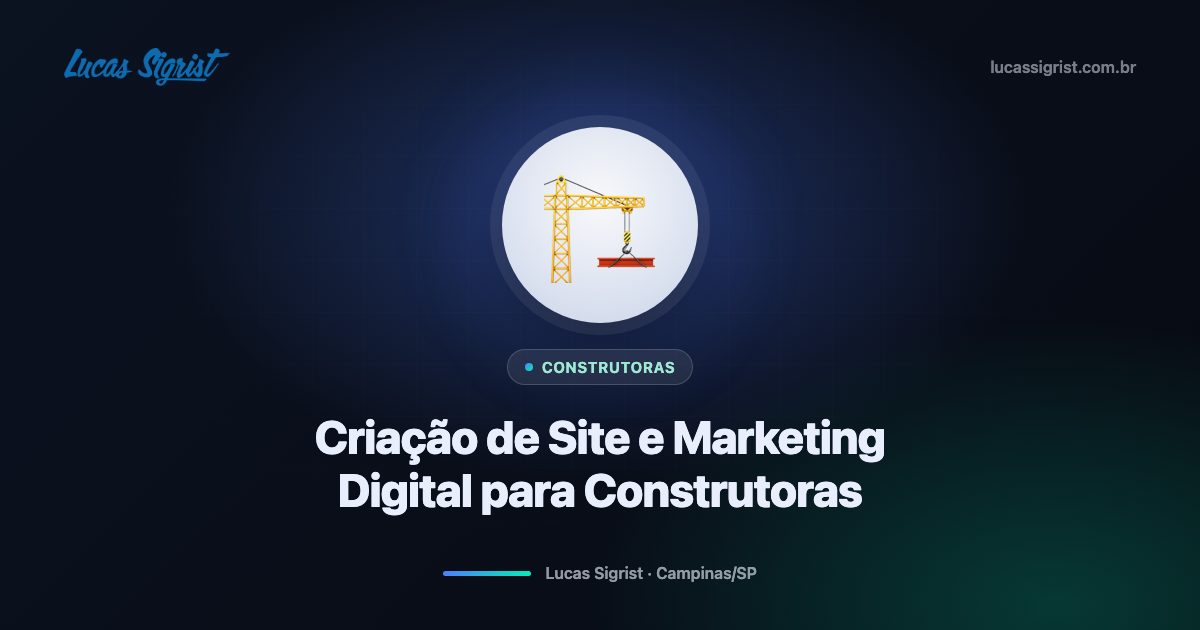 Criação de site e marketing digital para construtoras em Campinas