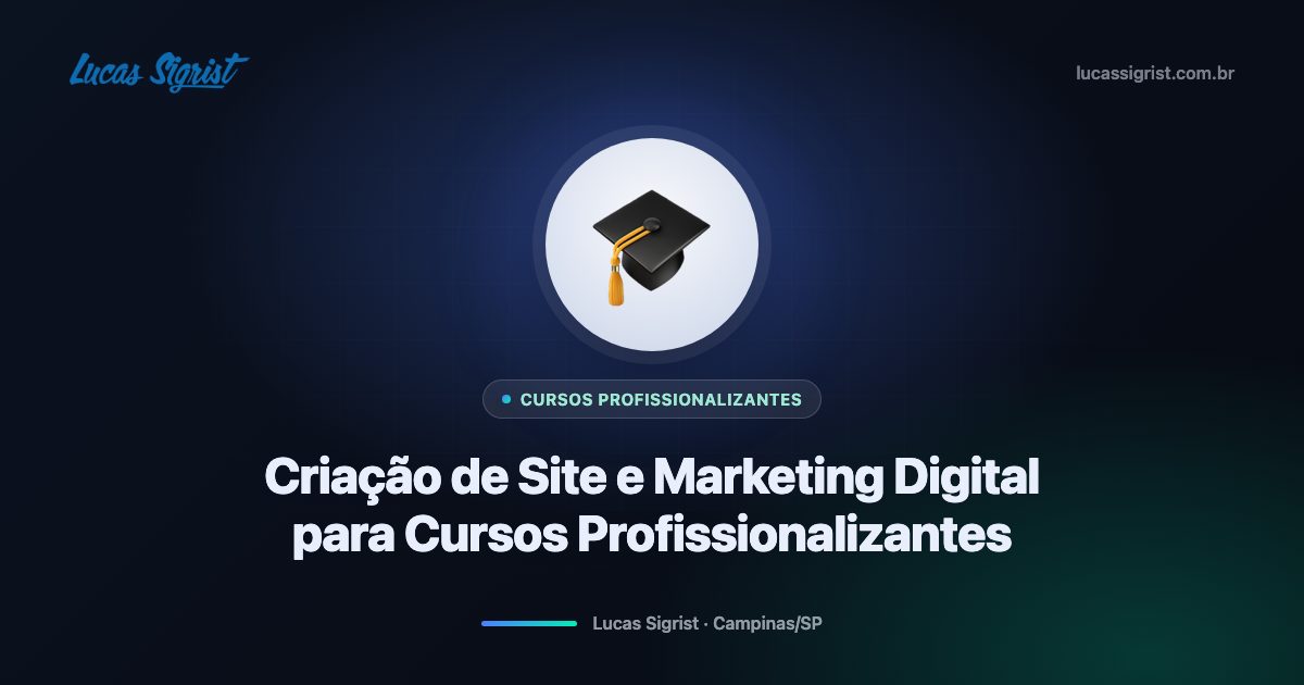 Criação de site e marketing digital para cursos profissionalizantes em Campinas