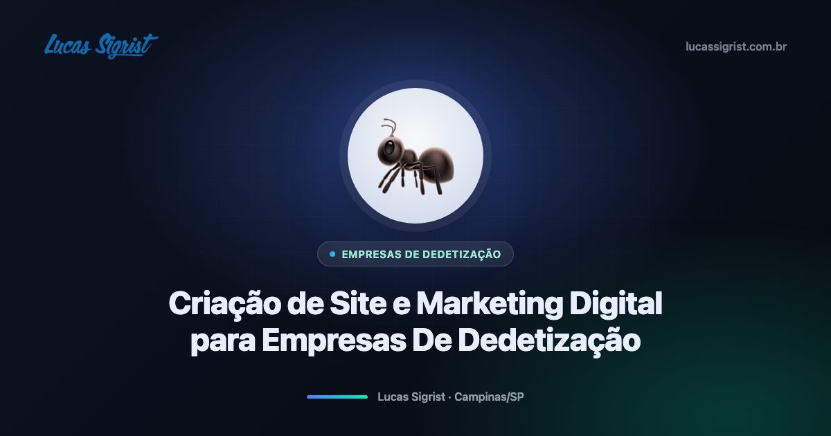 Criação de site e marketing digital para empresas de dedetização em Campinas
