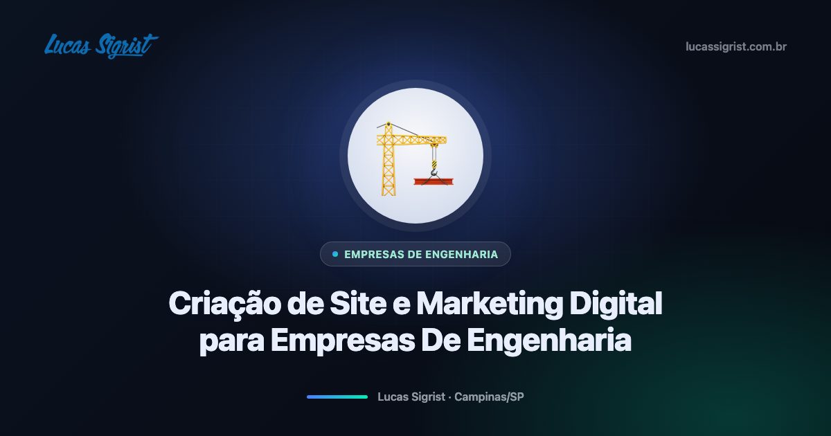 Criação de site e marketing digital para empresas de engenharia em Campinas