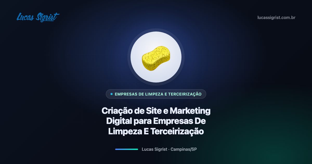 Criação de site e marketing digital para empresas de limpeza e terceirização em Campinas