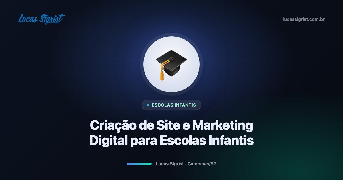 Criação de site e marketing digital para escolas infantis em Campinas