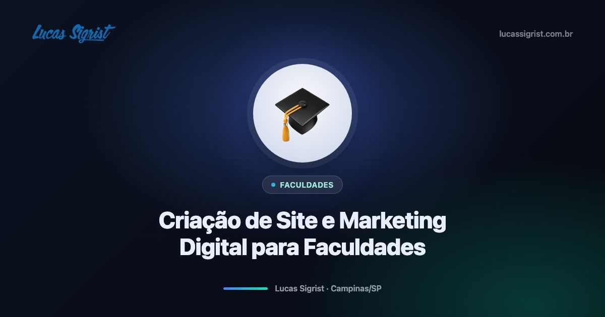 Criação de site e marketing digital para faculdades em Campinas