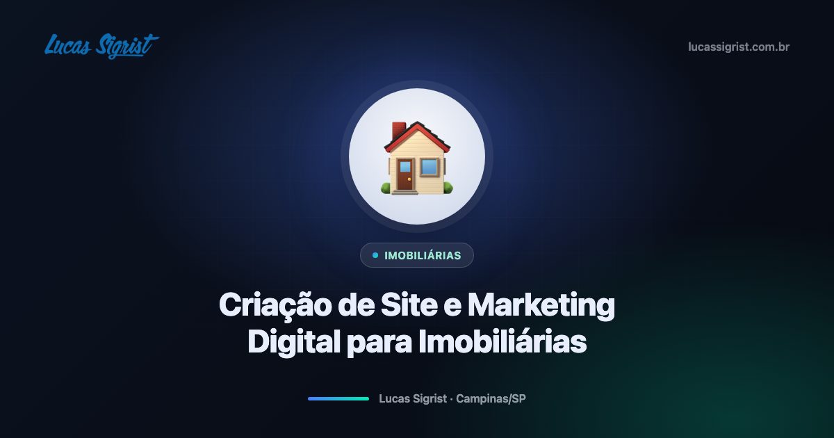 Criação de site e marketing digital para imobiliárias em Campinas