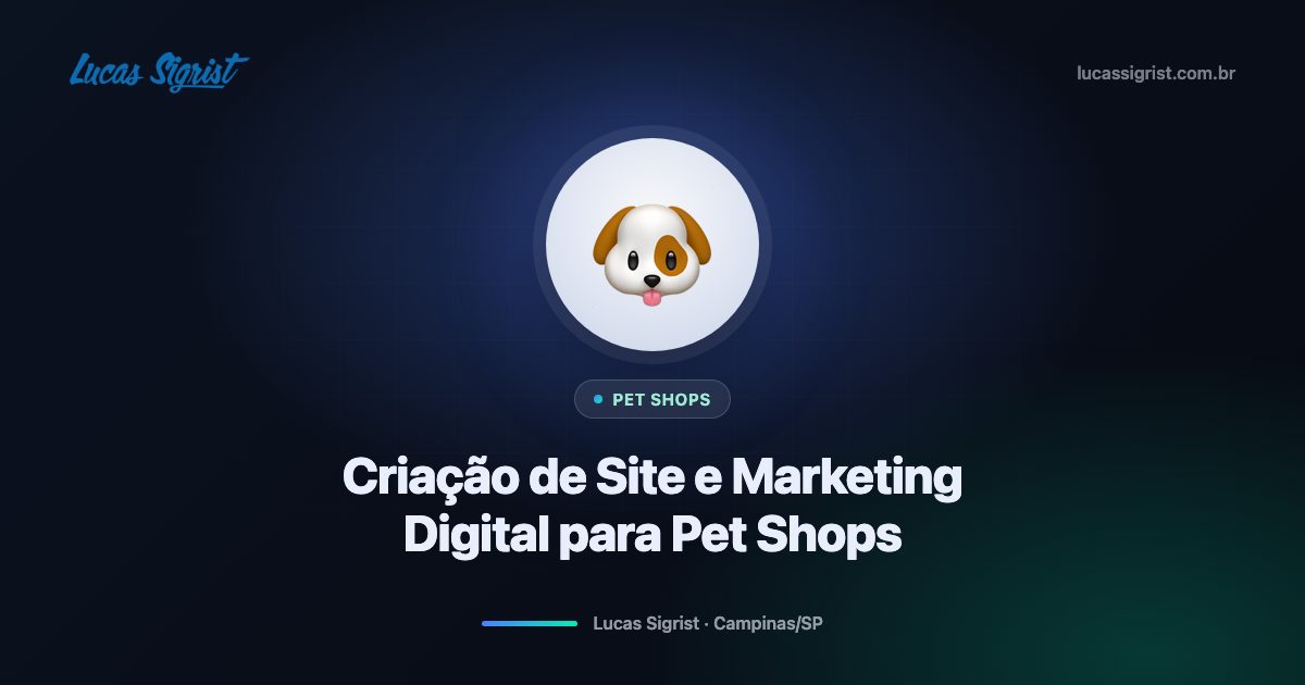 Criação de site e marketing digital para pet shops em Campinas