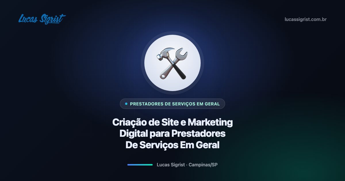 Criação de site e marketing digital para prestadores de serviços em Campinas