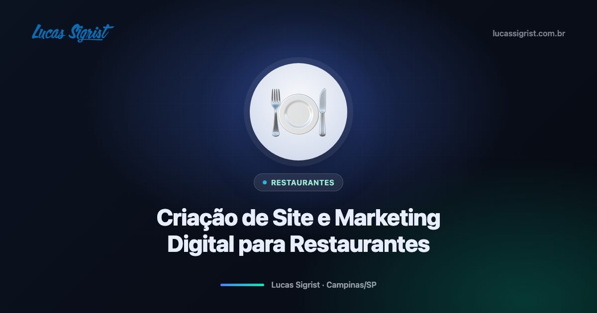 Criação de site e marketing digital para restaurantes em Campinas
