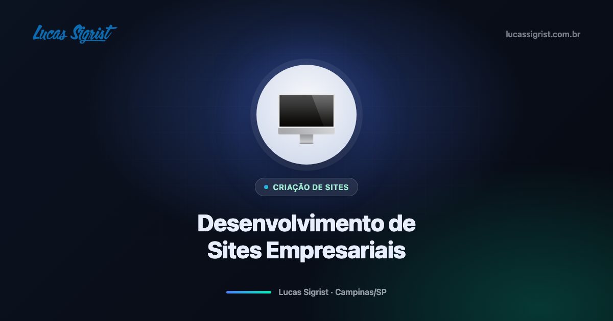 Desenvolvimento de sites empresariais: integrações, área restrita e o que muda em escala