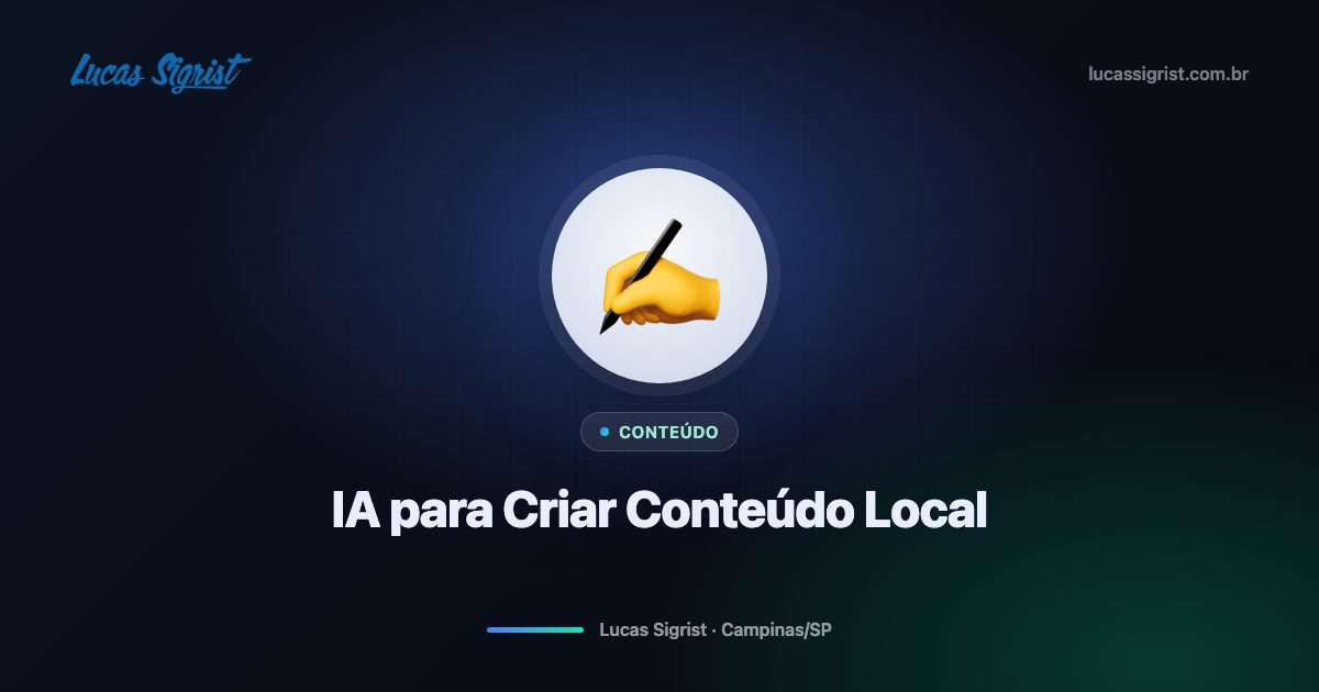 Conteúdo local com estratégia