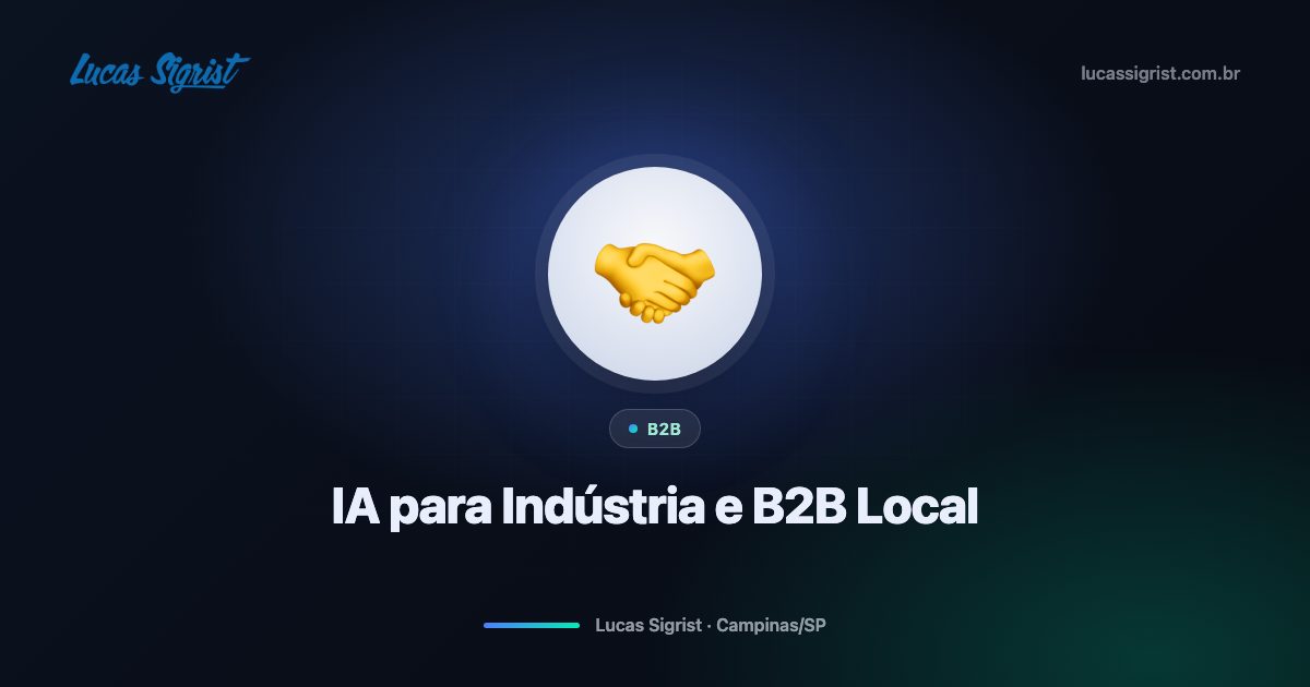 IA no B2B e indústria