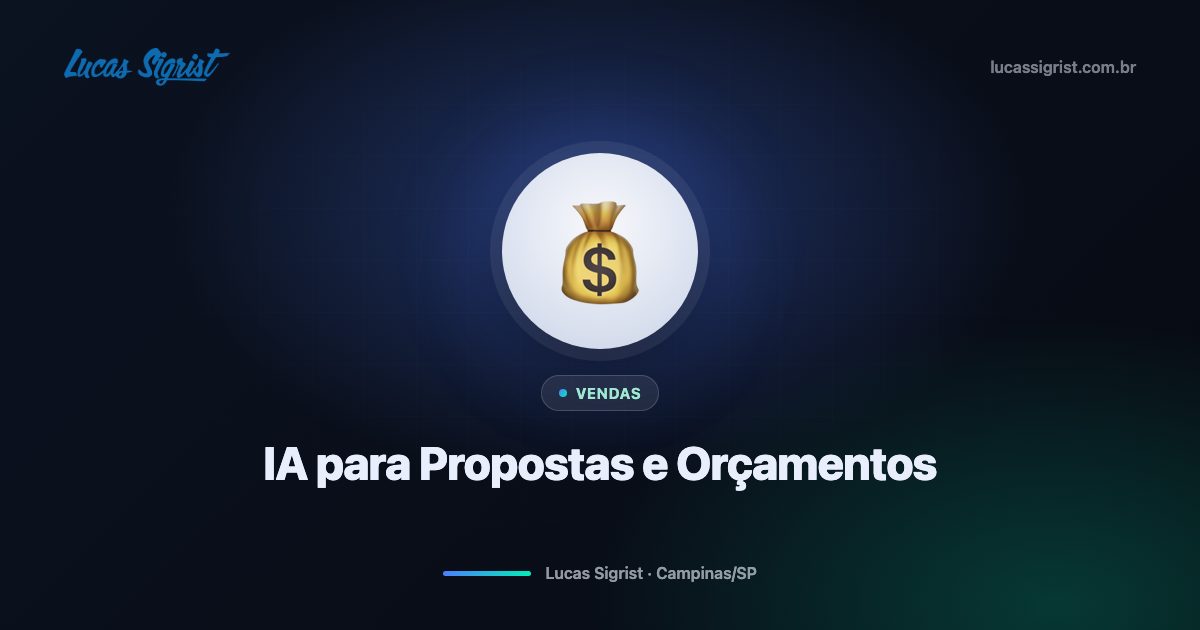 Propostas rápidas e profissionais