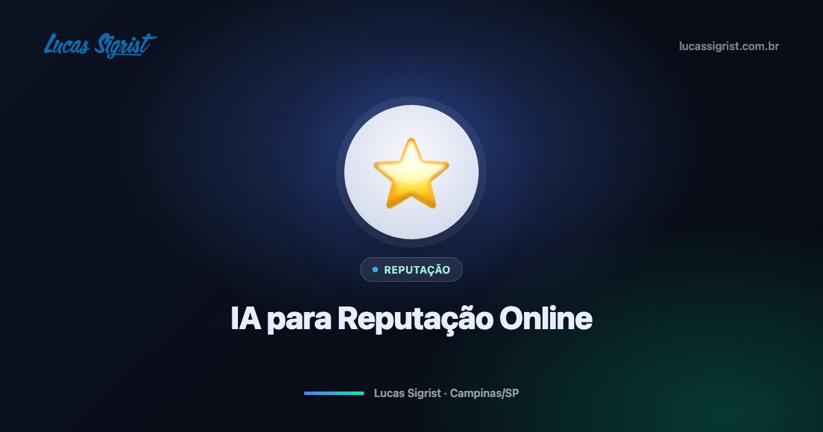 Reputação é conversão